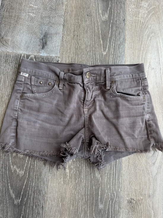 Citizens Of Humanity Pants - Citizens Of Humanity Frayed Hem Shortie Shorts - Brown AZ0500